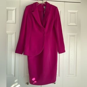 Women's Monroe & Main Suit Dress Pink Fuchsia Barbie Career Church Sz 10